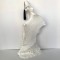 WHITE ONE - SCULPTURE-75x23 (METAL AND CLAY)